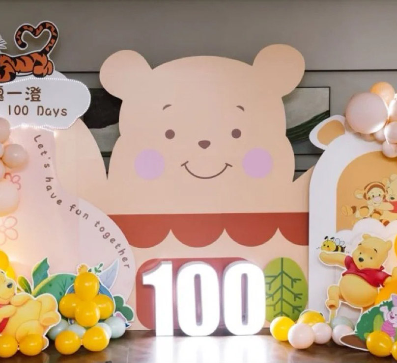 卡通熊生日主题派对